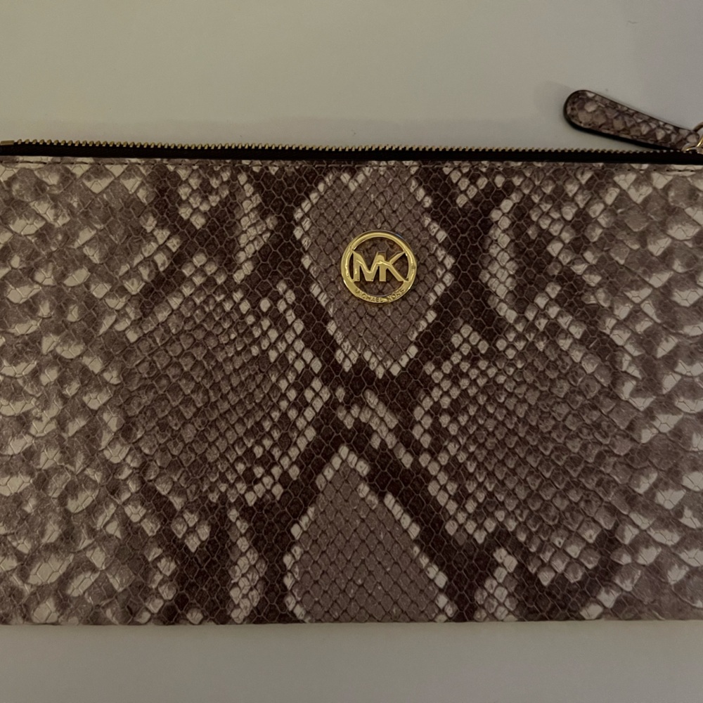 Michael Kors Snakeskin Wristlet